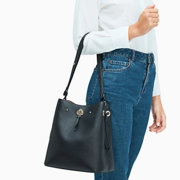 kate spade Handbags - Kate Spade Marti Large Bucket Bag Black NWT